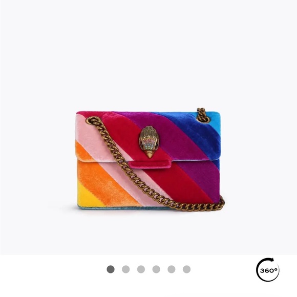 Kurt Geiger London Mini Kensington Velvet Bag - Picture 6 of 7